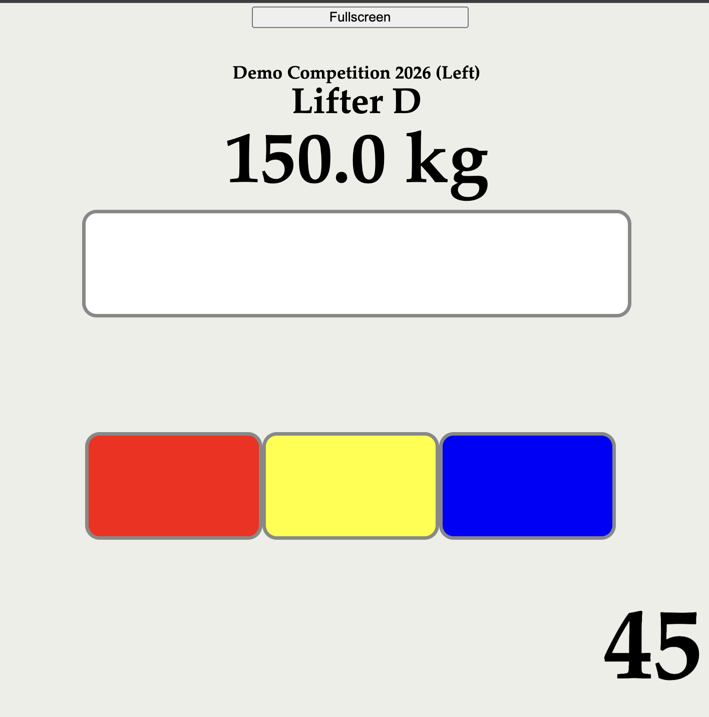 Referee Mobile Interface